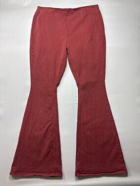 Rock & Roll Women's Bargain Bell Pull On Flare Red Jeans - 36x34 (36x33)*